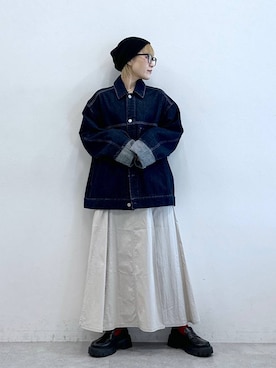 「アイテム（ニットキャップ/ビーニー）」を使った、たけおさん（レディース・157cm・30代）の夏コーディネート