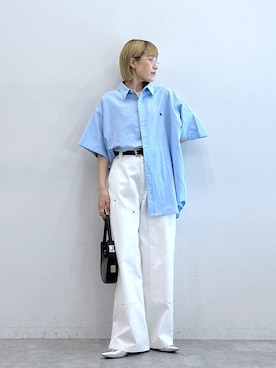 「アイテム（チノパンツ）」を使った、たけおさん（レディース・157cm・30代）の夏コーディネート