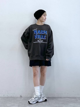 「アイテム（スウェット）」を使った、たけおさん（レディース・157cm・30代）の冬コーディネート
