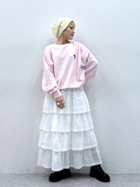 「アイテム（スウェット）」を使った、たけおさん（レディース・157cm・30代）の秋コーディネート