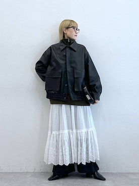 「アイテム（ブルゾン）」を使った、たけおさん（レディース・157cm・30代）の夏コーディネート