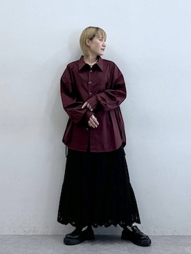 「アイテム（ローファー）」を使った、たけおさん（レディース・157cm・30代）の夏コーディネート
