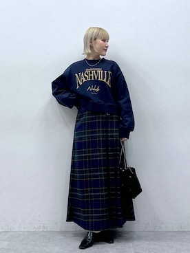 「アイテム（スウェット）」を使った、たけおさん（レディース・157cm・30代）の秋コーディネート