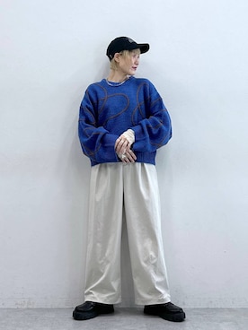 「アイテム（ローファー）」を使った、たけおさん（レディース・157cm・30代）の秋コーディネート