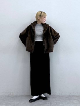 「RAGEBLUE（レイジブルー）のアイテム（ブルゾン）」を使った、たけおさん（レディース・157cm）の秋コーディネート