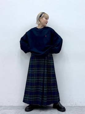 「アイテム（スウェット）」を使った、たけおさん（レディース・157cm・30代）の秋コーディネート