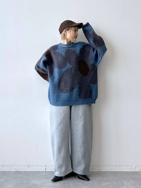 「RAGEBLUE（レイジブルー）のアイテム（Tシャツ/カットソー）」を使った、たけおさん（レディース・157cm）の秋コーディネート