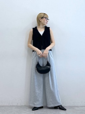 「アイテム（スウェットパンツ）」を使った、たけおさん（レディース・157cm・30代）の夏コーディネート