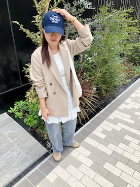 「archives（アルシーヴ）のアイテム（ジャケット/アウター）」を使った、shibuya38さん（レディース・154cm）の春コーディネート