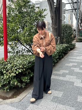 「archives（アルシーヴ）のアイテム（ジャケット/アウター）」を使った、shibuya38さん（レディース・154cm）の春コーディネート