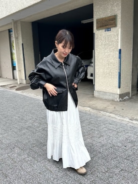 「archives（アルシーヴ）のアイテム（ジャケット/アウター）」を使った、shibuya38さん（レディース・154cm）の春コーディネート