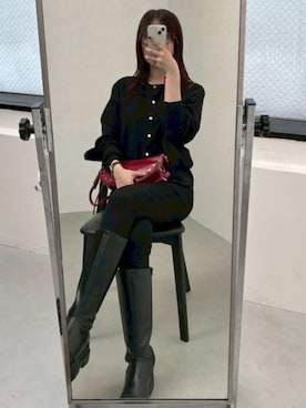 「AZUL by moussy（アズールバイマウジー）のアイテム」を使った、AZUL BY MOUSSYさん（レディース・170cm）の秋コーディネート