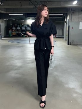 「AZUL by moussy（アズールバイマウジー）のアイテム（バッグ）」を使った、AZUL BY MOUSSYさん（レディース・170cm）の春コーディネート