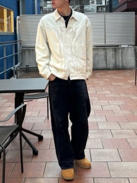 「AZUL by moussy（アズールバイマウジー）のアイテム（ブルゾン）」を使った、AZUL BY MOUSSYさん（メンズ・177cm）の冬コーディネート
