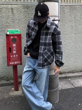 「AZUL by moussy（アズールバイマウジー）のアイテム」を使った、AZUL BY MOUSSYさん（メンズ・177cm）の秋コーディネート