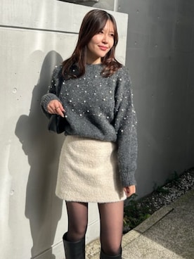 「高身長女子」｜AZUL BY MOUSSYさん（レディース・170cm）の冬コーディネート