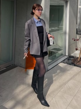 「AZUL by moussy（アズールバイマウジー）のアイテム（シューズ）」を使った、AZUL BY MOUSSYさん（レディース・170cm）の春コーディネート