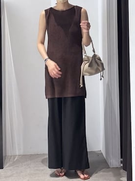 「AZUL by moussy（アズールバイマウジー）のアイテム（ショルダーバッグ）」を使った、AZUL BY MOUSSYさん（レディース・167cm）の夏コーディネート