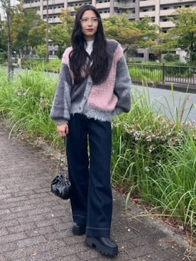 「AZUL by moussy（アズールバイマウジー）のアイテム」を使った、AZUL BY MOUSSYさん（レディース・160cm）の秋コーディネート