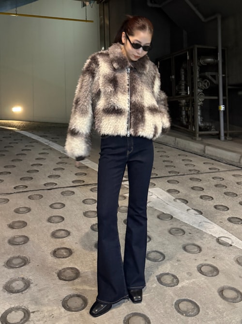 カーリーボアショートブルゾン（ブルゾン）｜AZUL BY MOUSSY（アズール