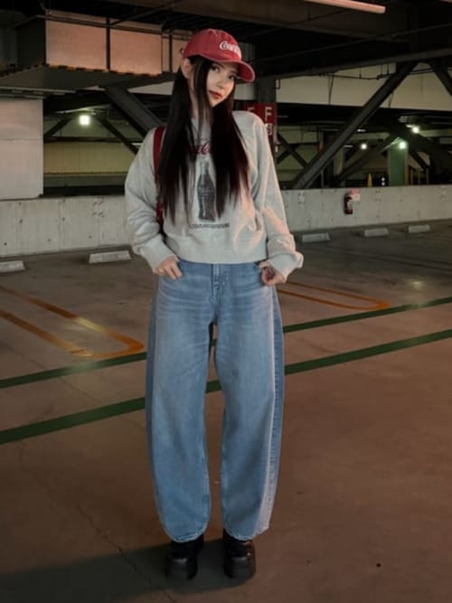 L/B ライトオンスカーブデニム（デニムパンツ）｜AZUL BY MOUSSY