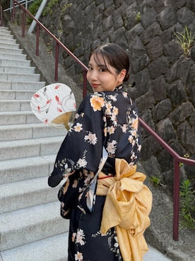 「アイテム（浴衣）」を使った、AZUL BY MOUSSYさん（レディース・160cm）の夏コーディネート