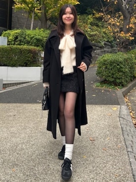 「アイテム（スカート）」を使った、AZUL BY MOUSSYさん（レディース・170cm）の冬コーディネート