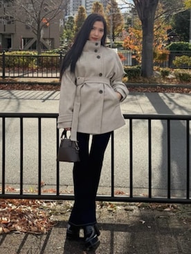 MOUSSY マウジー moussy SINGLE BREASTED LONG COAT （ライトベージュ） -ファッション通販 FASHION  WALKER moussy マウジー　ステンカラーコート グレーベージュ