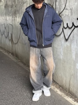 「AZUL by moussy（アズールバイマウジー）のアイテム」を使った、AZUL BY MOUSSYさん（メンズ・177cm）の秋コーディネート