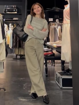 「AZUL by moussy（アズールバイマウジー）のアイテム（シューズ）」を使った、AZUL BY MOUSSYさん（レディース・170cm）の春コーディネート