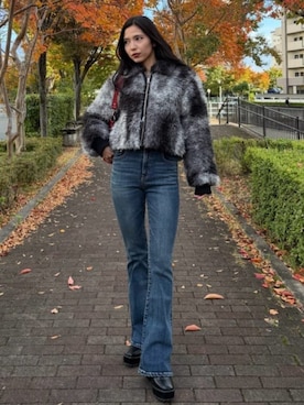 「AZUL by moussy（アズールバイマウジー）のアイテム」を使った、AZUL BY MOUSSYさん（レディース・160cm）の秋コーディネート