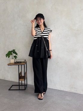 「prose verse（プロズヴェール）のアイテム」を使った、まりんさん（レディース・148cm）の夏コーディネート