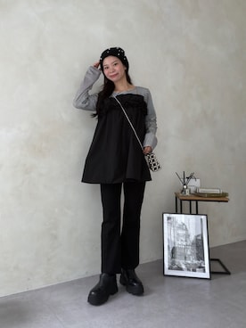 「prose verse（プロズヴェール）のアイテム」を使った、まりんさん（レディース・148cm）の秋コーディネート