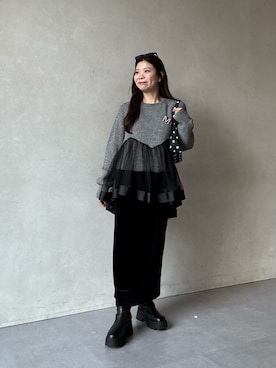 「アイテム（ハンドバッグ）」を使った、まりんさん（レディース・148cm）の秋コーディネート