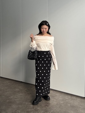 「アイテム（スカート）」を使った、まりんさん（レディース・148cm）の夏コーディネート