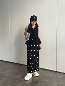 「アイテム（ベスト）」を使った、まりんさん（レディース・148cm・20代）の夏コーディネート