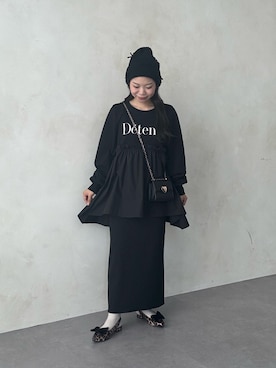 「アイテム（スウェット）」を使った、まりんさん（レディース・148cm）の夏コーディネート