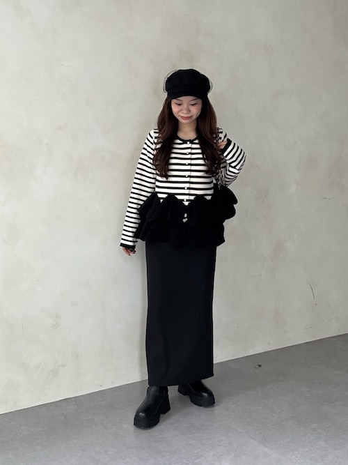 裾フリルニットカーディガン（カーディガン/ボレロ）｜prose verse