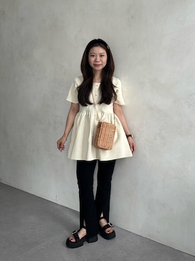 「prose verse（プロズヴェール）のアイテム」を使った、まりんさん（骨格ウェーブ・レディース・148cm）の夏コーディネート