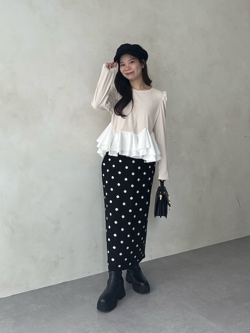 セール】ドットジャガードニットスカート（スカート）｜prose verse
