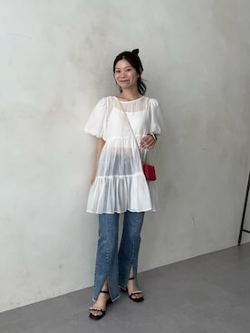 「prose verse（プロズヴェール）のアイテム」を使った、まりんさん（レディース・148cm）の夏コーディネート