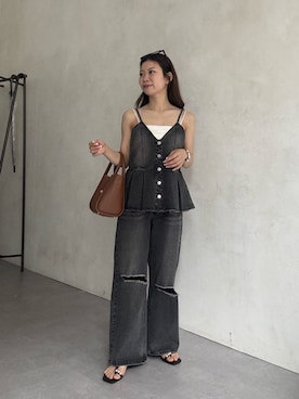 「prose verse（プロズヴェール）のアイテム」を使った、まりんさん（レディース・148cm）の春コーディネート