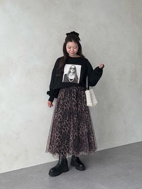 「アイテム（スウェット）」を使った、まりんさん（レディース・148cm）の夏コーディネート