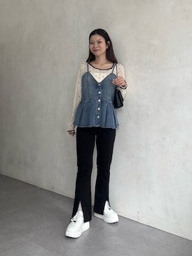 「prose verse（プロズヴェール）のアイテム」を使った、まりんさん（レディース・148cm）の春コーディネート