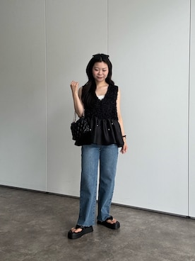「prose verse（プロズヴェール）のアイテム」を使った、まりんさん（骨格ウェーブ・レディース・148cm）の夏コーディネート