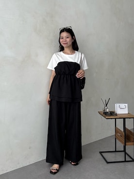 「prose verse（プロズヴェール）のアイテム」を使った、まりんさん（レディース・148cm）の夏コーディネート