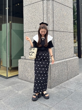 「大人可愛い」｜まりんさん（レディース・148cm・20代）の夏コーディネート