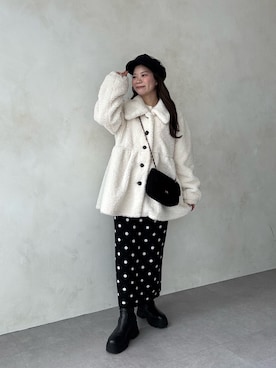 「アイテム（キャスケット）」を使った、まりんさん（レディース・148cm・20代）の秋コーディネート