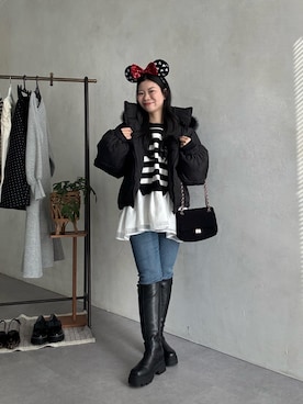 「アイテム（ダウンジャケット/コート）」を使った、まりんさん（レディース・148cm・20代）の秋コーディネート