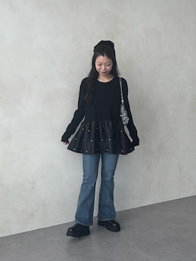 「アイテム（ブーツ）」を使った、まりんさん（レディース・148cm）の夏コーディネート